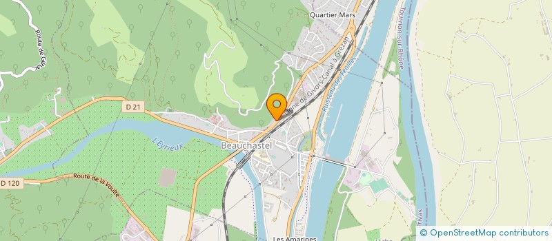 localisation de l'entreprise AJL  BEAUCHASTEL
