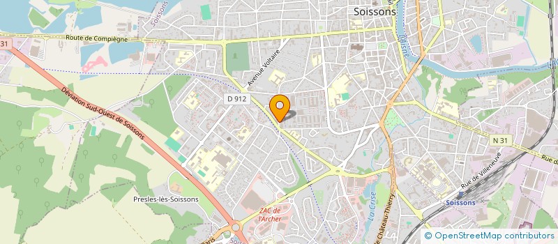 localisation de l'entreprise AJL CONSEIL à SOISSONS