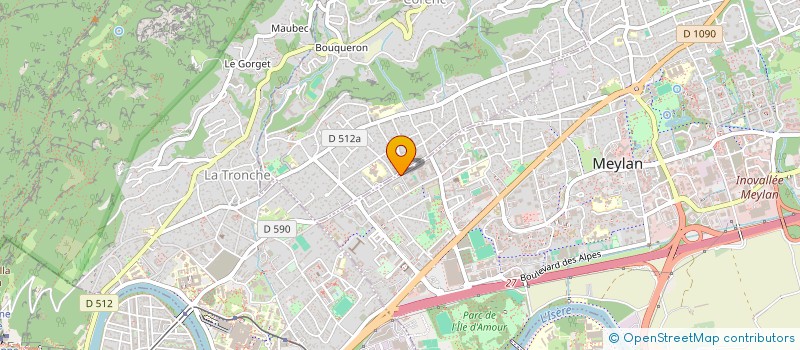 localisation de l'entreprise AJL DIFFUSION à MEYLAN