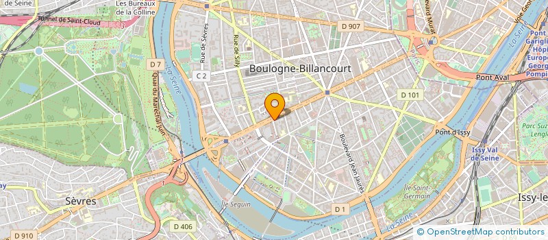 localisation de l'entreprise AJL INTERIEUR à BOULOGNE-BILLANCOURT