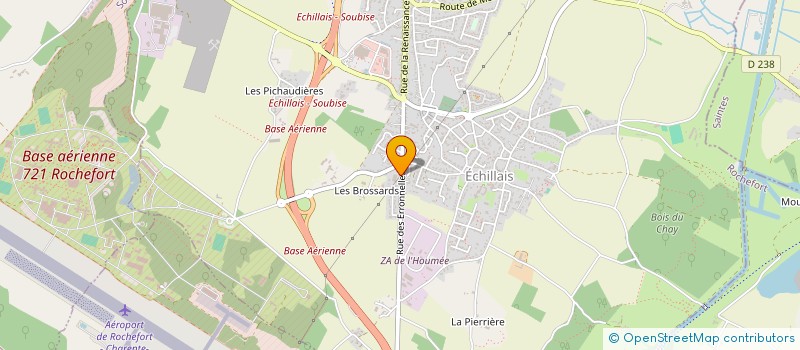 localisation de l'entreprise AJL MATERIAUX  ECHILLAIS