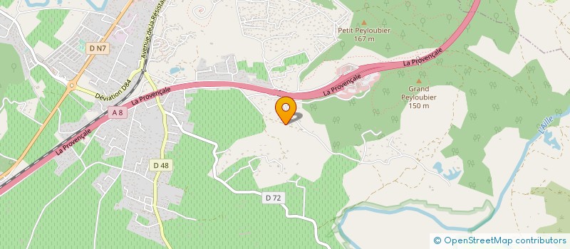 localisation de l'entreprise AJL TRANSPORTS à VIDAUBAN