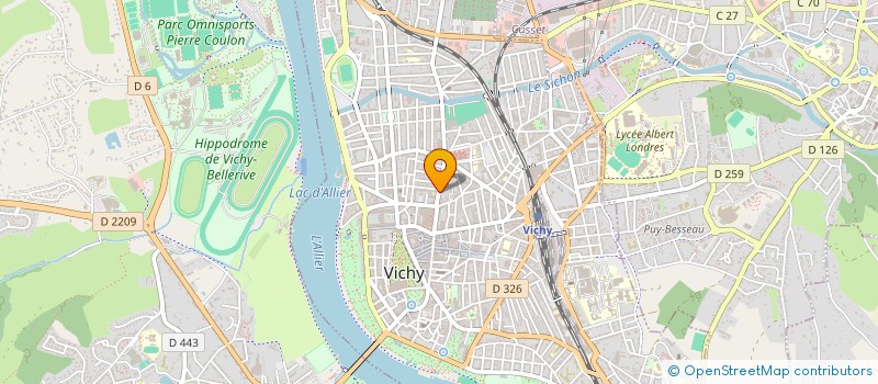 localisation de l'entreprise AJLC à VICHY