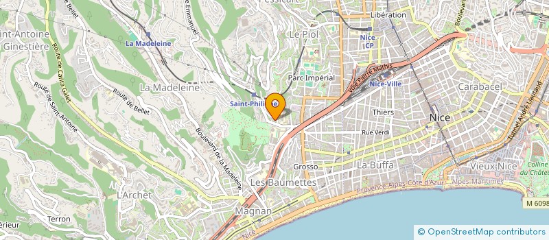 localisation de l'entreprise AJLEOBS à NICE