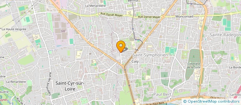 localisation de l'entreprise AJLG  TOURS