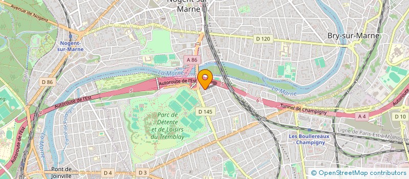 localisation de l'entreprise AJLM BATIMENT à CHAMPIGNY-SUR-MARNE