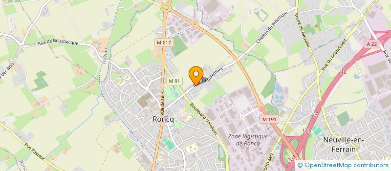 localisation de l'entreprise AJLP à RONCQ