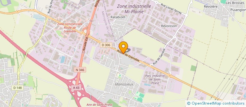 localisation de l'entreprise AJLS  SAINT-PRIEST