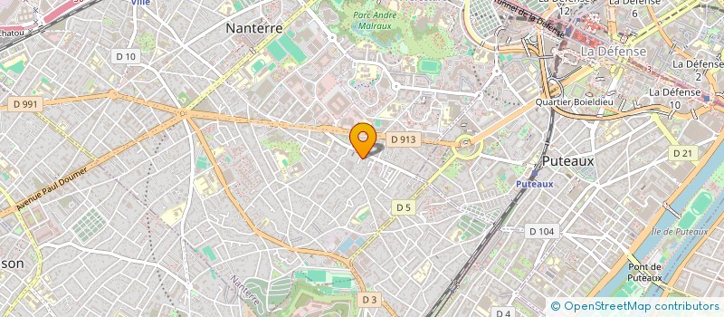 localisation de l'entreprise AJLSR  NANTERRE