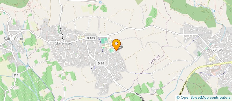 localisation de l'entreprise AJM 32  CLARENSAC