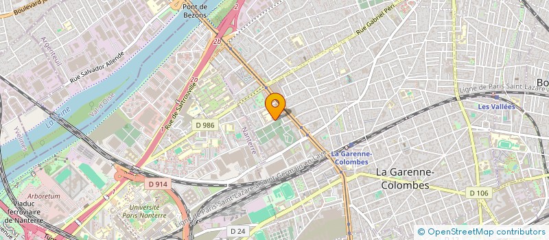 localisation de l'entreprise AJM à COLOMBES