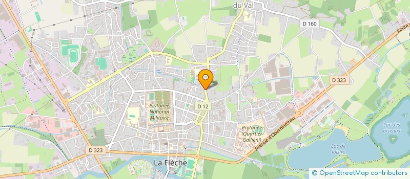 localisation de l'entreprise AJM  LA FLECHE