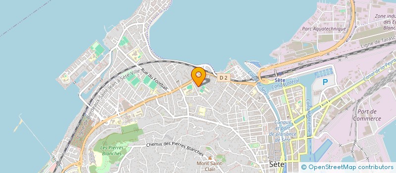 localisation de l'entreprise AJM  SETE