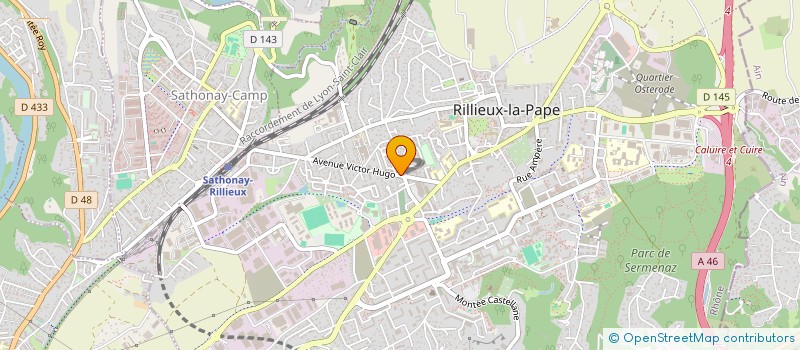 localisation de l'entreprise AJM  RILLIEUX-LA-PAPE