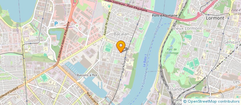 localisation de l'entreprise AJM  BORDEAUX