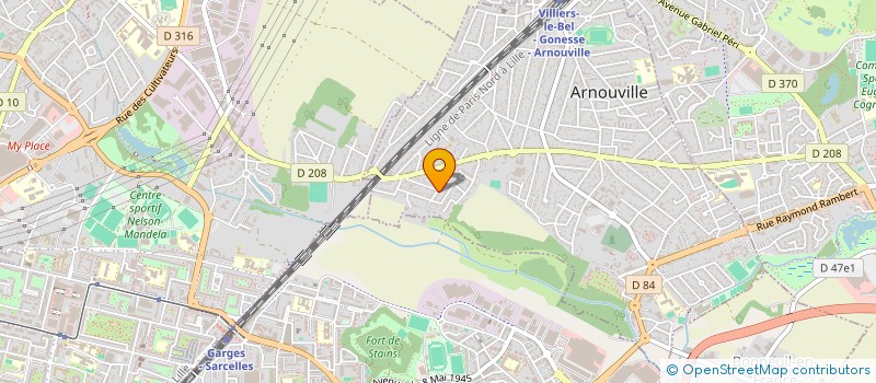 localisation de l'entreprise AJM  ARNOUVILLE