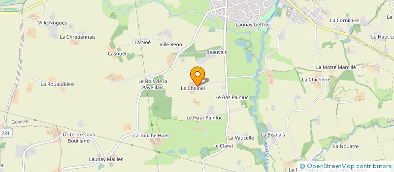 localisation de l'entreprise AJM  GEVEZE