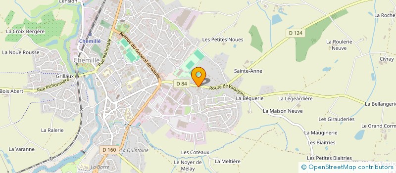 localisation de l'entreprise AJM  CHEMILLE-EN-ANJOU