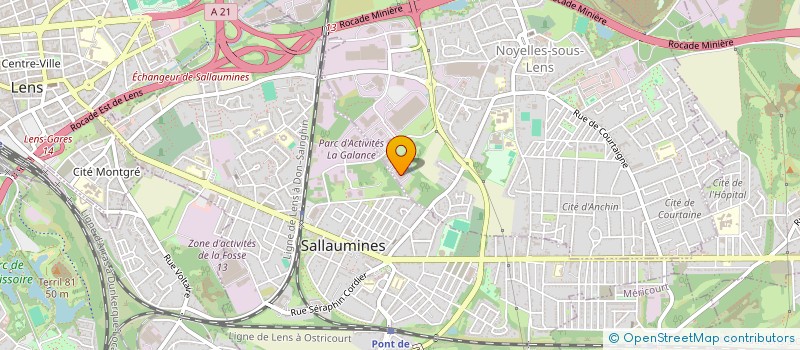 localisation de l'entreprise AJM CARROSSERIE 62  NOYELLES SOUS LENS