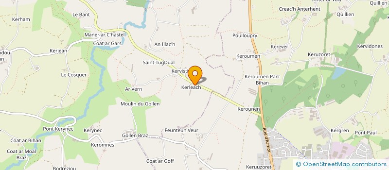 localisation de l'entreprise AJM CONCEPT à PLOUZEVEDE
