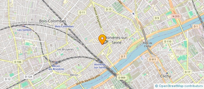 localisation de l'entreprise AJM ENERGIE ET DECARBONATION  ASNIERES-SUR-SEINE