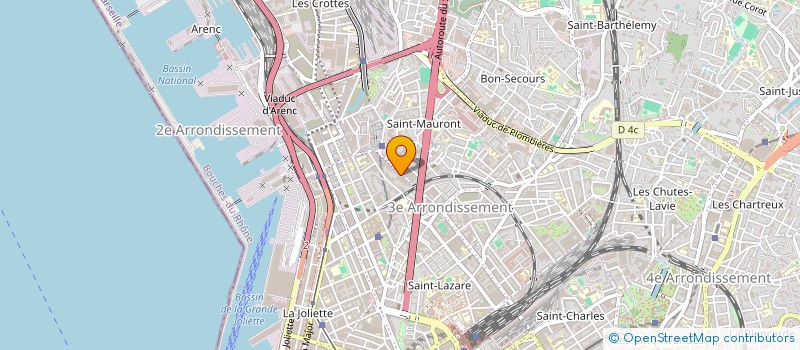 localisation de l'entreprise AJM ET FILS  MARSEILLE