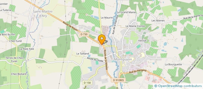 localisation de l'entreprise AJM HABITAT  SAINT-MARTIN-D'ARY