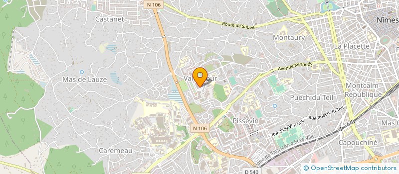 localisation de l'entreprise AJM INTERIM à NIMES