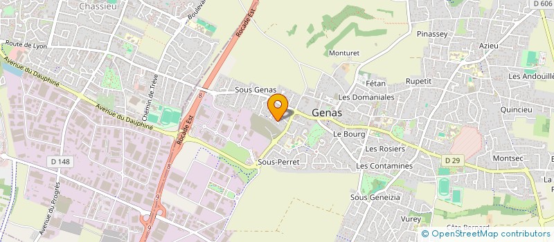 localisation de l'entreprise AJM INVEST  GENAS