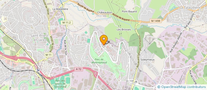 localisation de l'entreprise AJM MEDITERRANEE  SAINT-ETIENNE