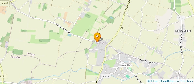 localisation de l'entreprise AJM MENUISERIE à FEROLLES