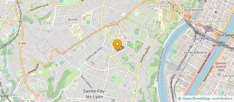 localisation de l'entreprise AJM TAXI  SAINTE-FOY-LES-LYON