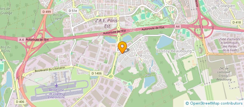 localisation de l'entreprise AJM TRANSPORTS  CROISSY-BEAUBOURG