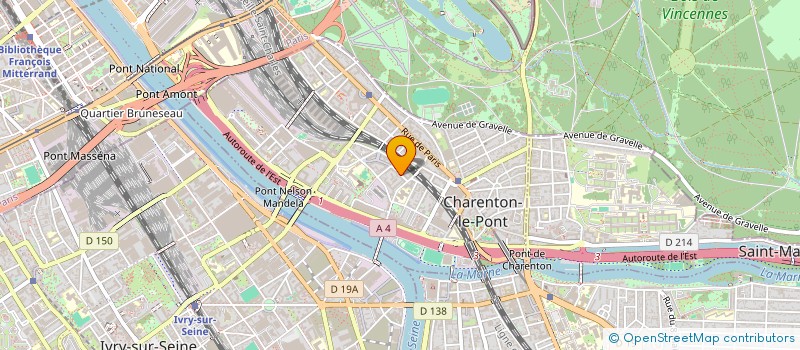localisation de l'entreprise AJMF PRO à CHARENTON-LE-PONT