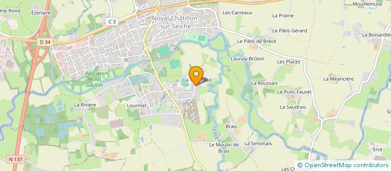 localisation de l'entreprise AJML7  NOYAL-CHATILLON-SUR-SEICHE