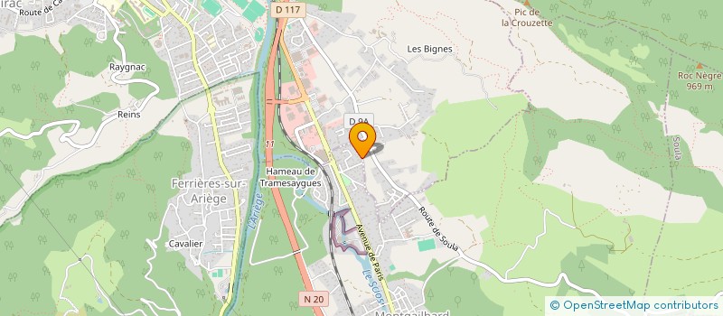 localisation de l'entreprise AJMP à MONTGAILHARD