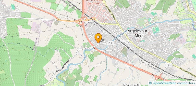 localisation de l'entreprise AJMVW à ARGELES-SUR-MER