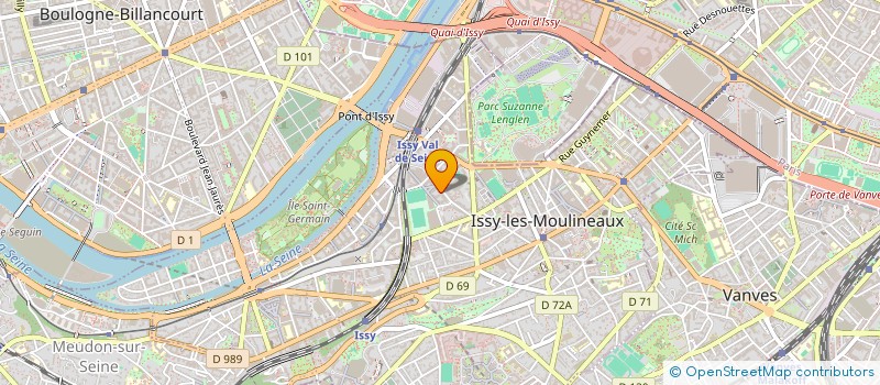 localisation de l'entreprise AJNA 432 à ISSY-LES-MOULINEAUX