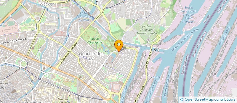 localisation de l'entreprise AJNE à STRASBOURG