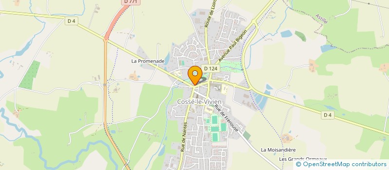 localisation de l'entreprise AJNRJ à COSSE-LE-VIVIEN