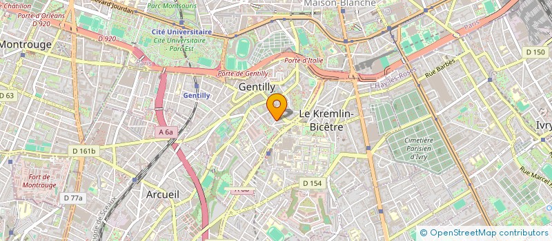 localisation de l'entreprise AJO INFORMATIQUE  GENTILLY