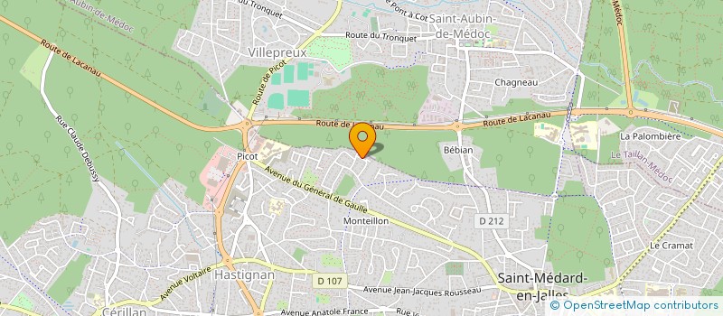 localisation de l'entreprise AJOM  SAINT-MEDARD-EN-JALLES