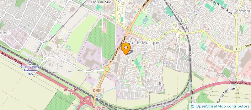 localisation de l'entreprise AJOU  REIMS