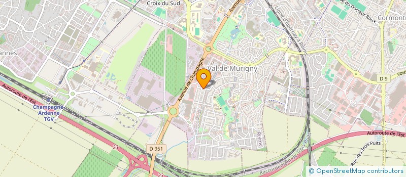 localisation de l'entreprise AJOU'ELEC à REIMS