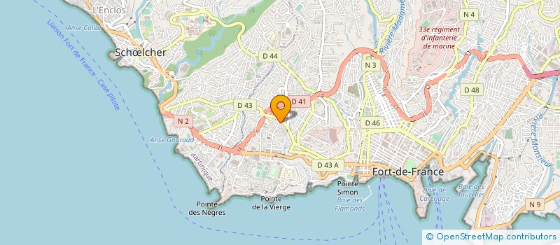 localisation de l'entreprise AJOUPA TOURISME  FORT-DE-FRANCE