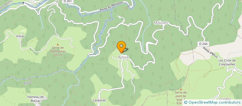 localisation de l'entreprise AJOUX VIBRATIONS  AJOUX