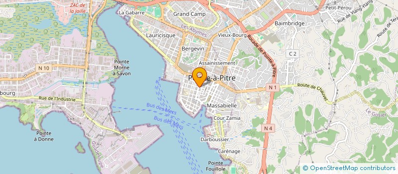 localisation de l'entreprise AJP à POINTE A PITRE