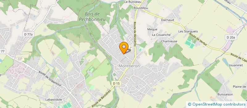 localisation de l'entreprise AJP  MONTBERON