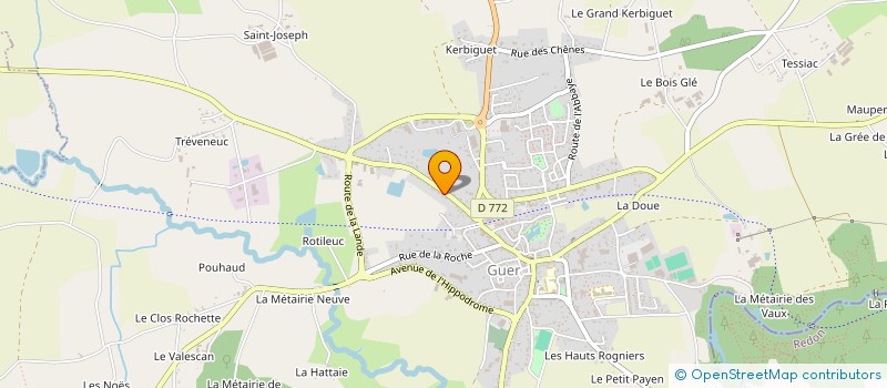 localisation de l'entreprise AJP à GUER