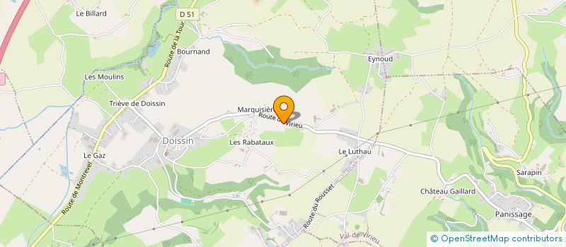 localisation de l'entreprise AJP  DOISSIN